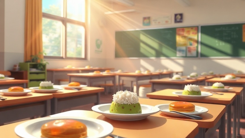 きゅうしょく、こうかんしよう！ 🇺🇸