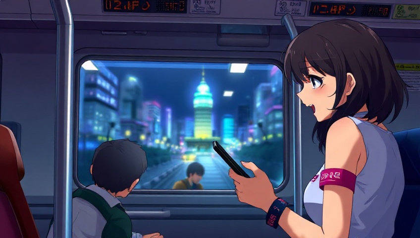 ライブ帰りの電車で大興奮！ 🇺🇸