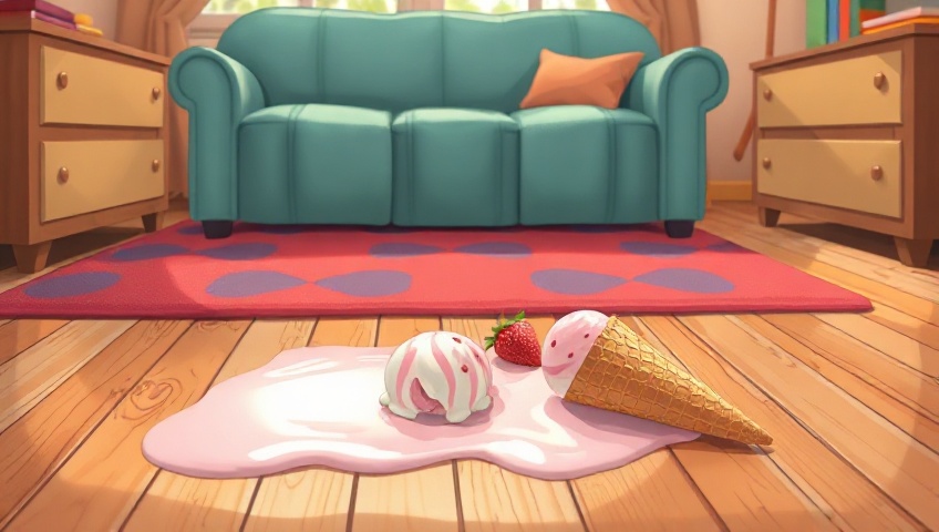 アイスがとけちゃった！ 🇺🇸