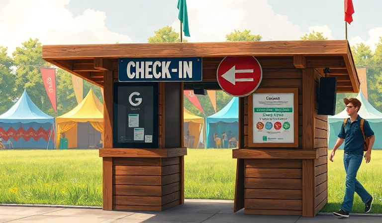 Registro en el campamento del festival 🇺🇸