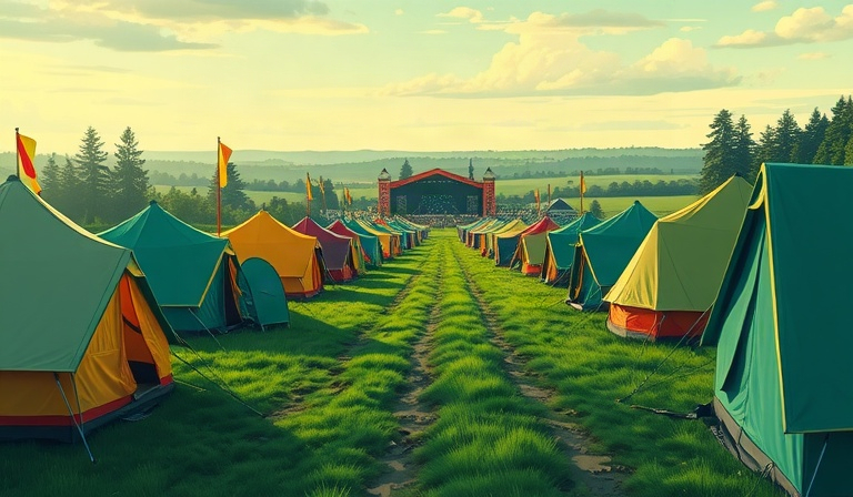 ¡Caos con la tienda en el festival! 🇬🇧